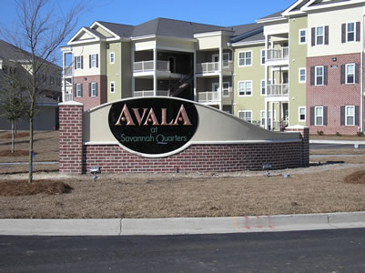 residential entrance sign 024