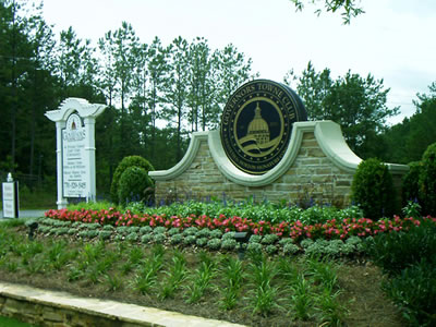 residential entrance sign 043