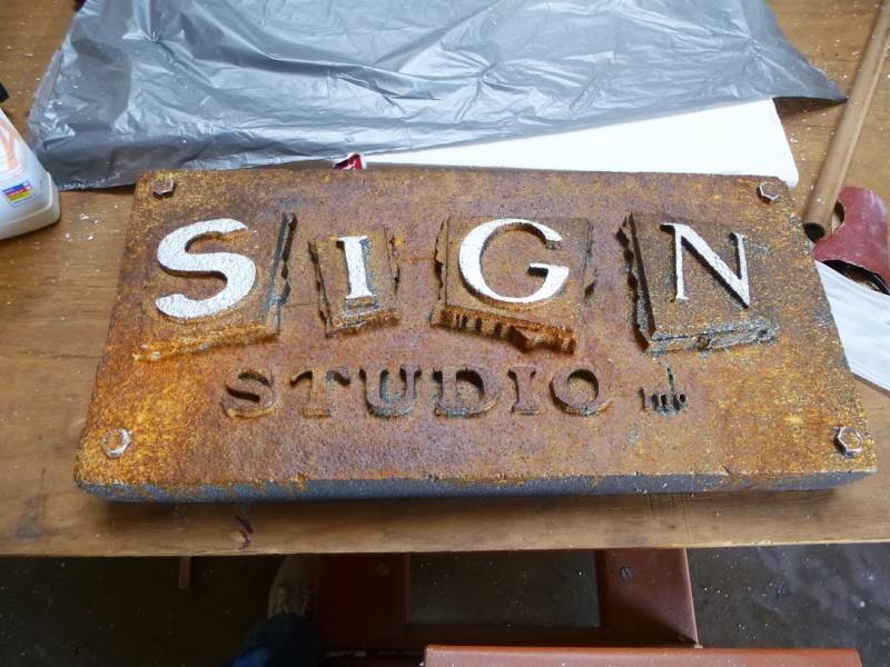 Rusty Look Sign