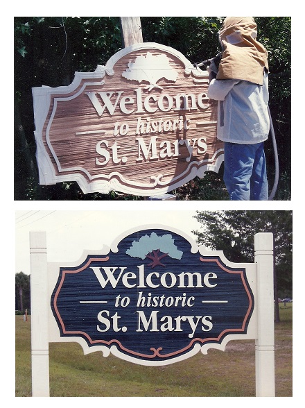 SandBlasting City Sign