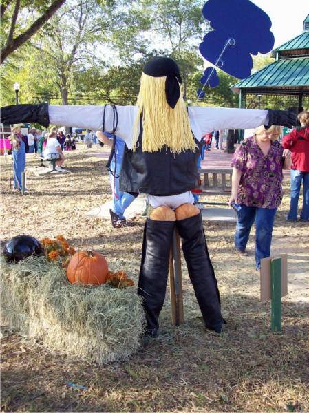 scarecrow pumpkin butt