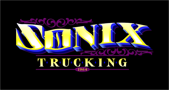 Sonix Truck Lettering Design