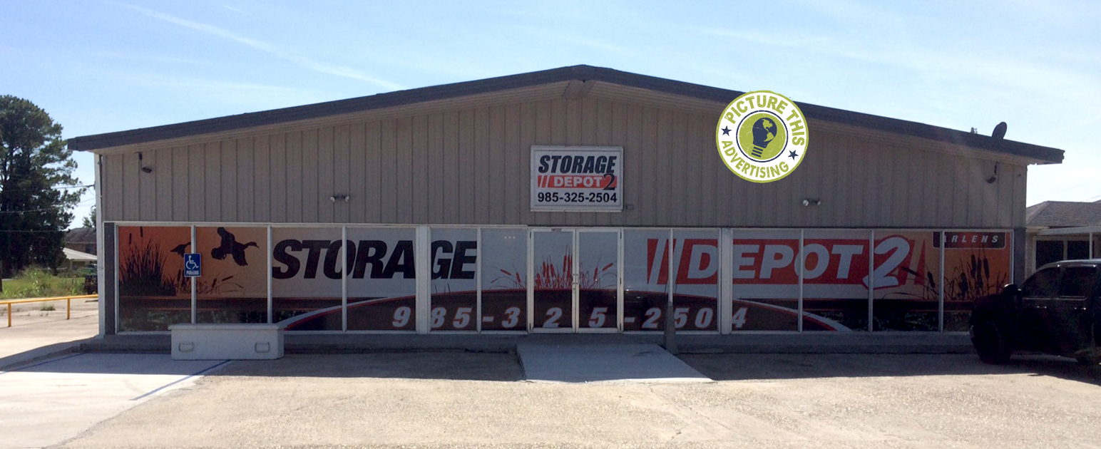 Storage Depot Window Graphics