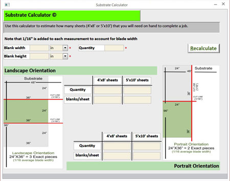 substrate calculator