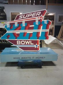 Superbowl graphic display