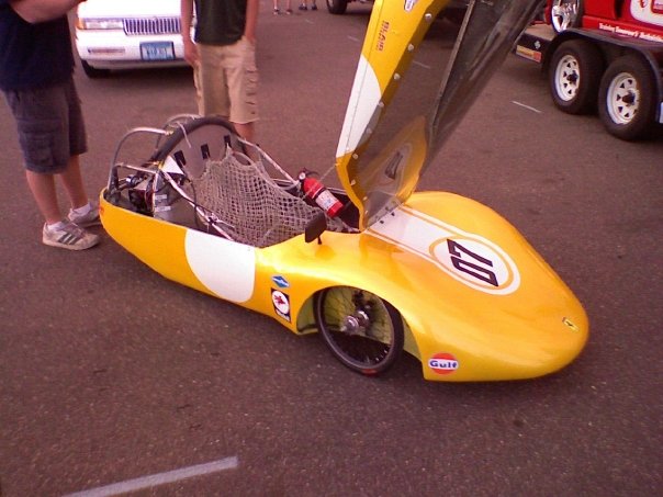 SuperMileage Competition car for West Fargo High School