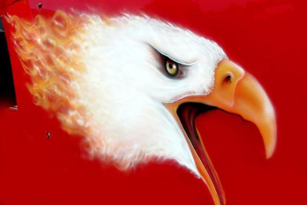 supernatural  airbrushed eagle