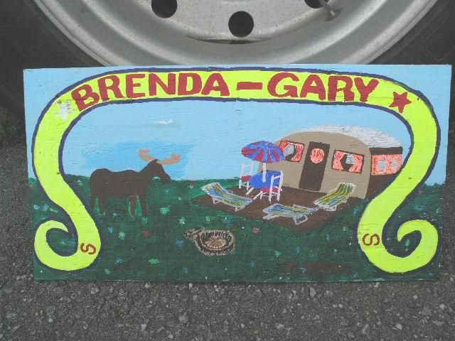 the camper trailer sign