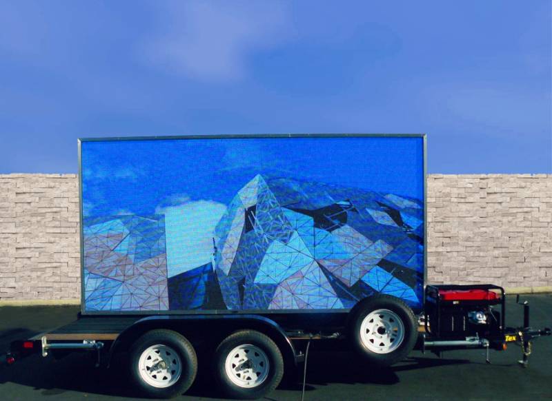 This is an LED Video Wall Sign Trailer that we built for Disney in 2011(2)