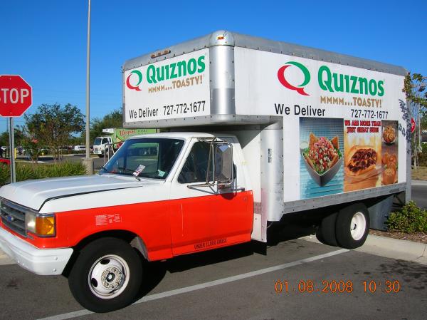 This truck sees 3 miles per year.  The customer wanted a billboard for the shopping plaza their in.