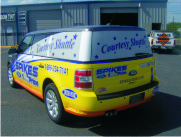 This was our first wrap project rear angle view