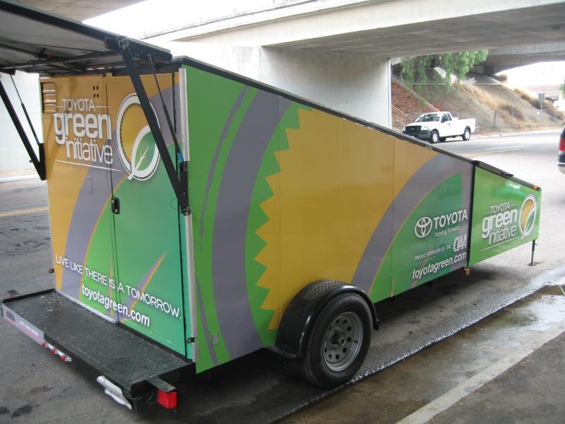 toyotagreen trailer wrap