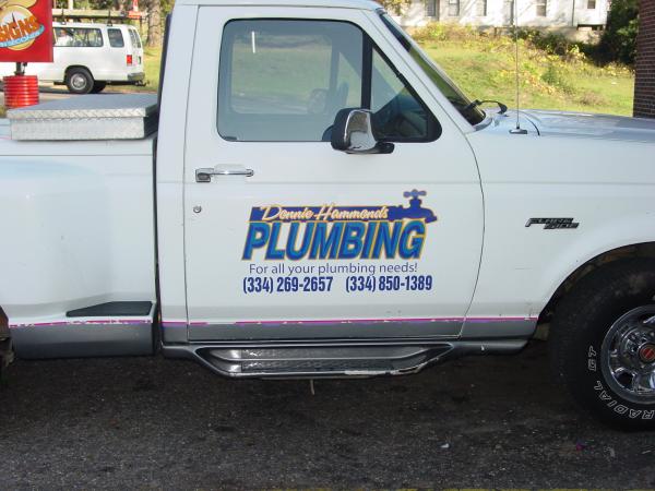 Truck lettering...the purple stripes were stripped off later.