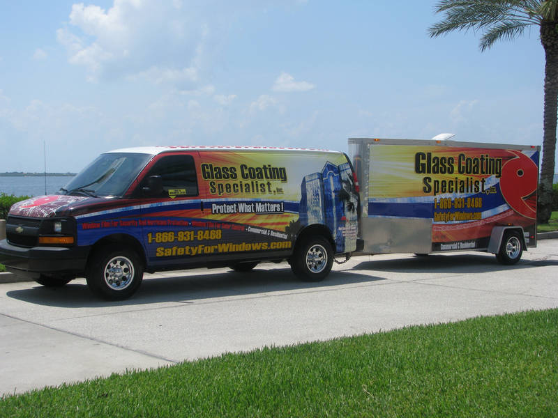 van and trailer wrap matching