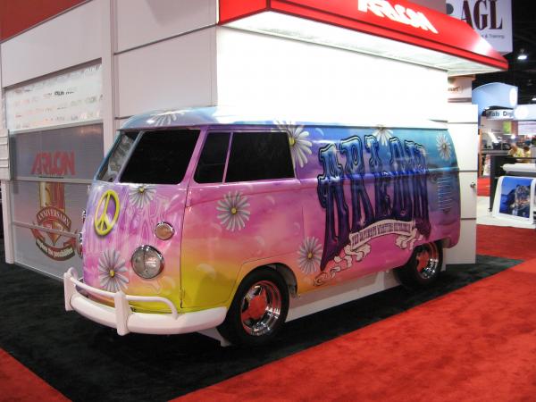 Vehivle wrap for arlon exhibit.