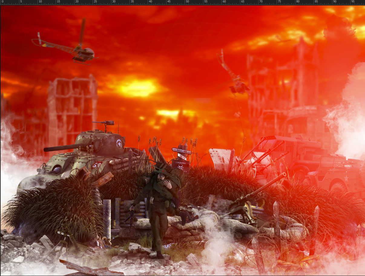 War scene