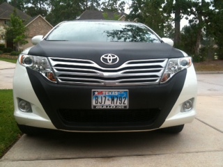We did a partial wrap on this Toyota Venza with the 3M Carbon Fiber material