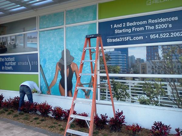 Window graphics Install, Ft Lauderdale, Fl