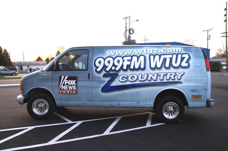 WTUZ local radio station wrap