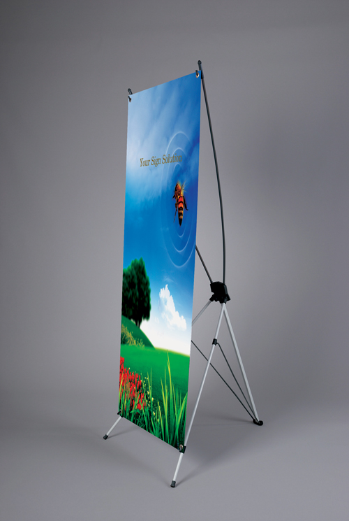 XC 02 24
Single Side X-Stand
Graphic Size: 24" x 63"
Light Weight
Used Indoors
Comes With a Traveling Bag
Weight: 2 lbs
